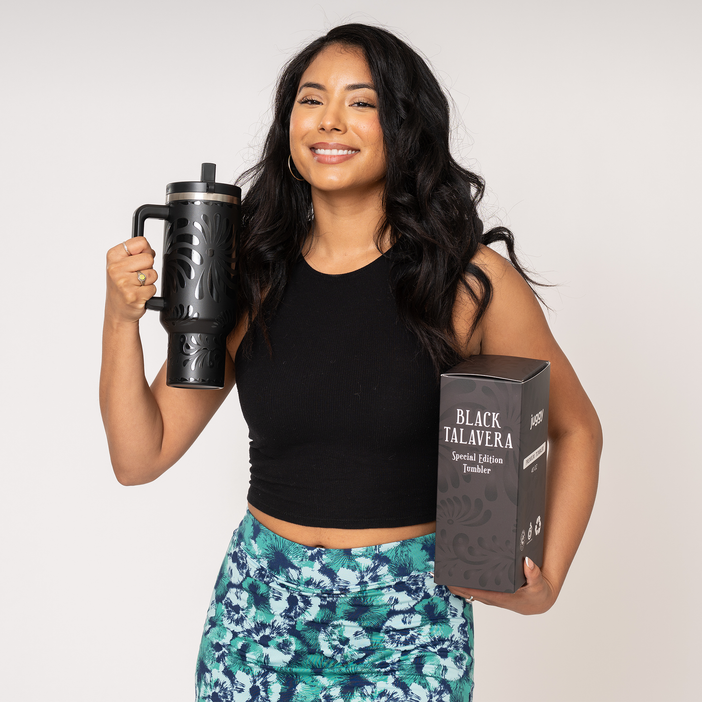 Black Talavera 40 OZ Tumbler