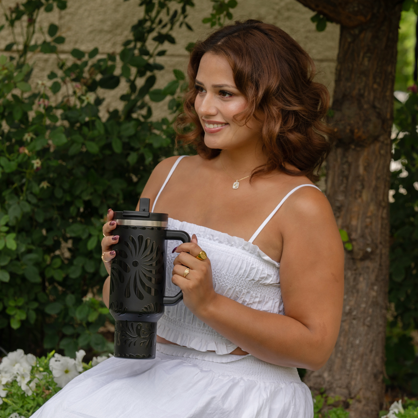 Black Talavera 40 OZ Tumbler