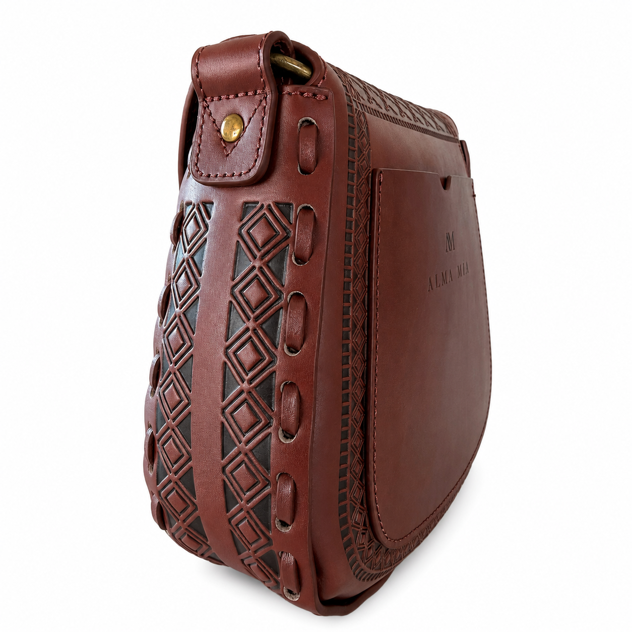 Alma Mia Leather Handbag