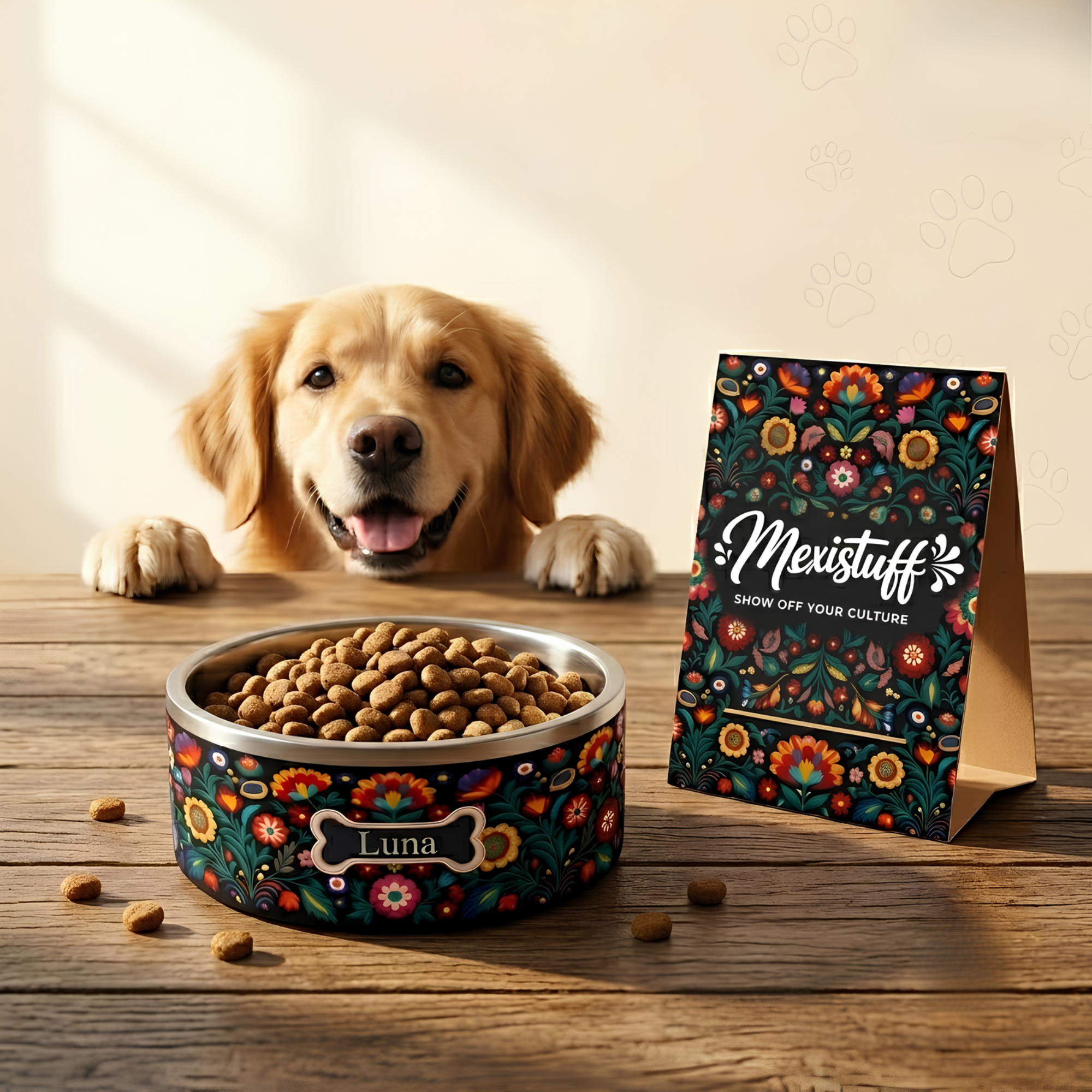 Premium Bordado Pet Bowl