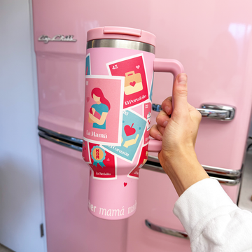 La Mamá 40 oz Stainless Tumbler – MexiStuff La Mamá 40 oz Stainless Tumbler – MexiStuff