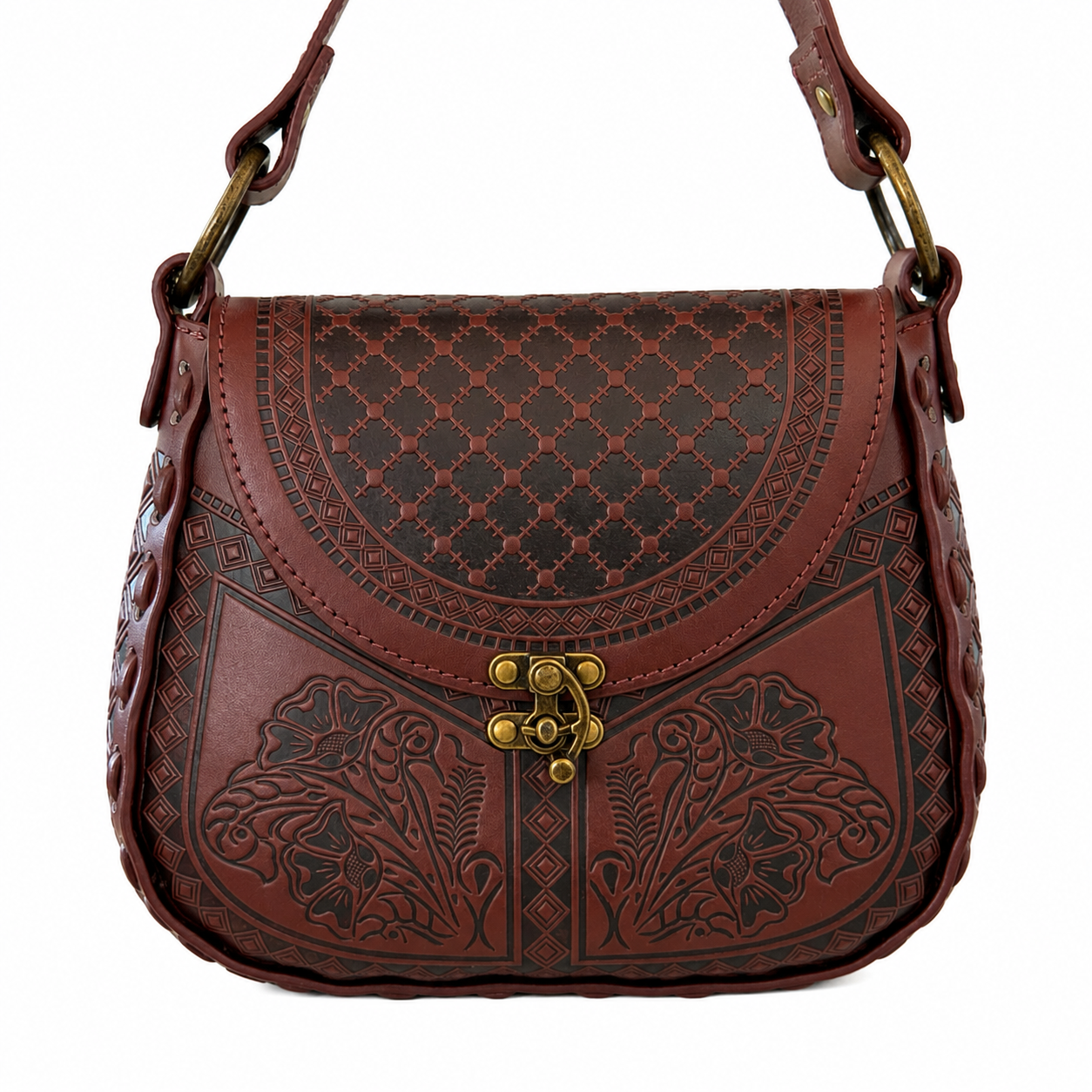 Alma Mia Leather Handbag