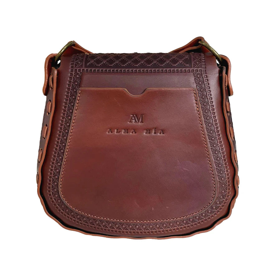 Alma Mia Genuine Leather Handbag