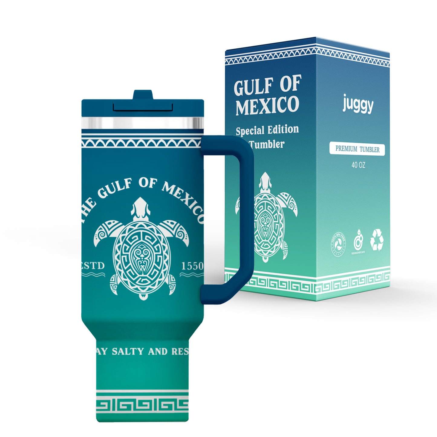 Gulf of Mexico Blue 40oz Tumbler