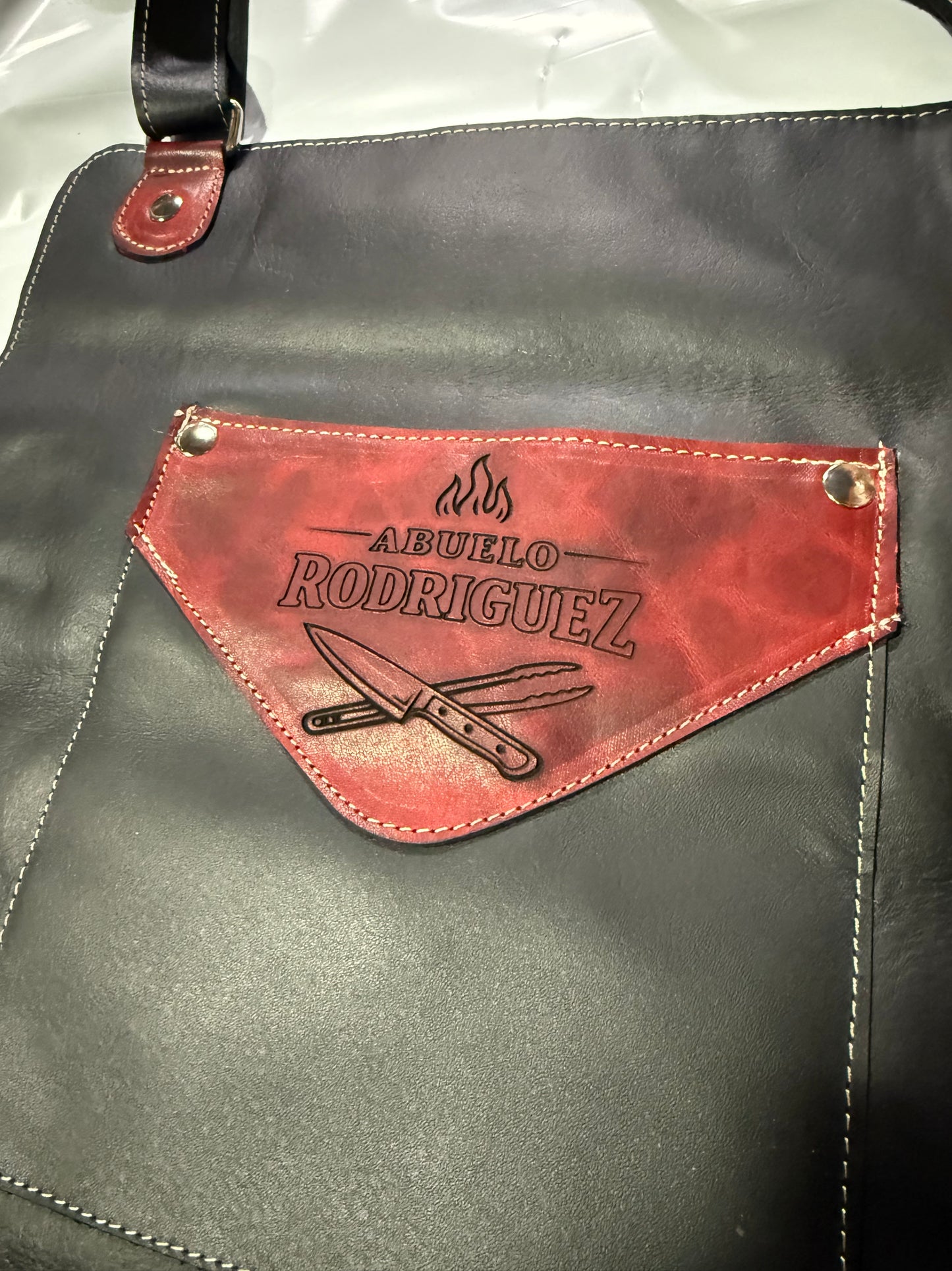 Genuine Leather "El Jefe" Grilling Apron