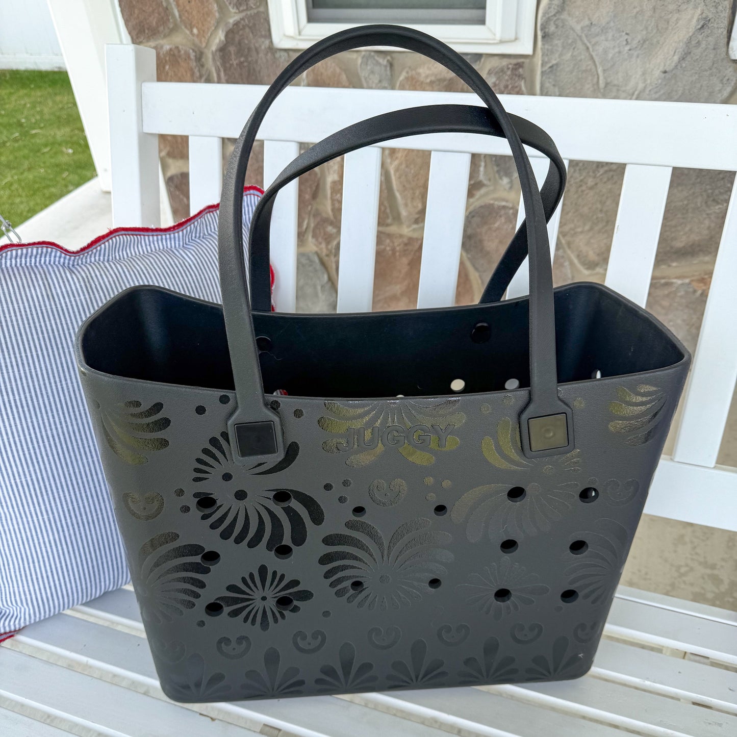Black Talavera Tote Bag