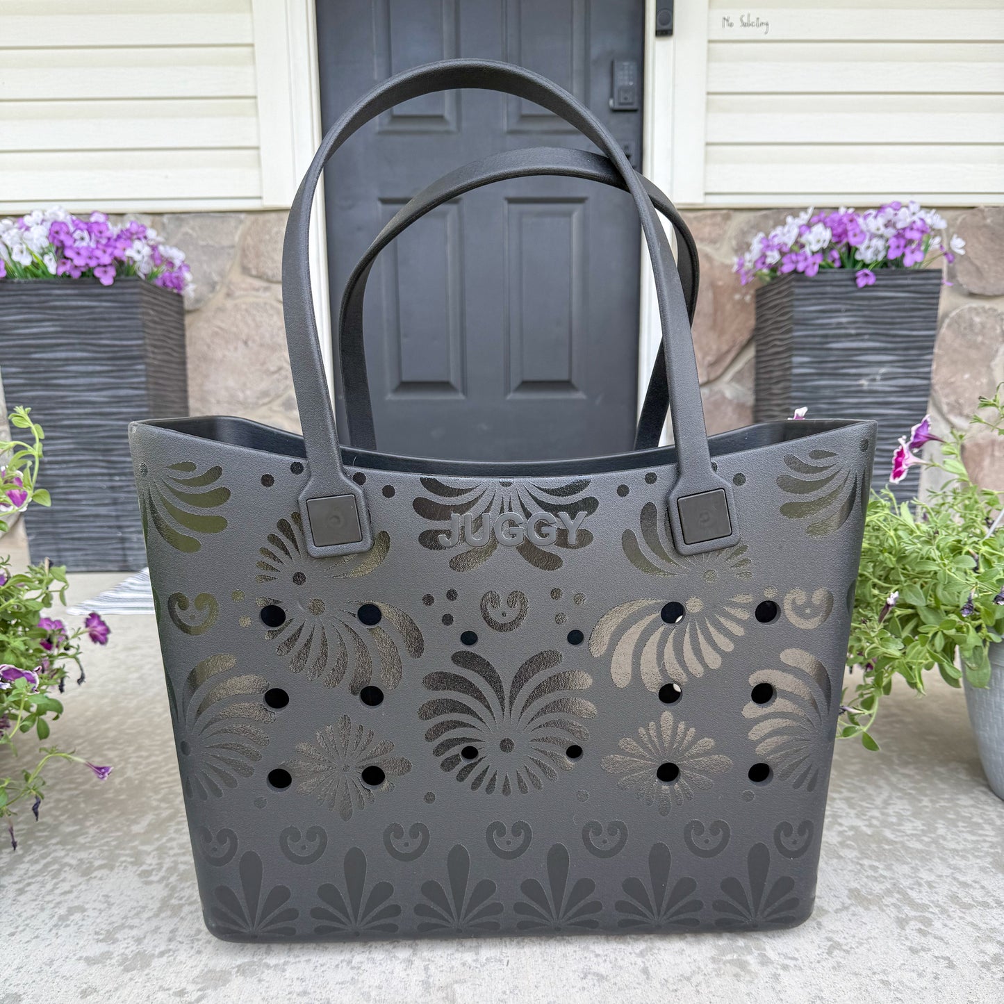 Black Talavera Tote Bag