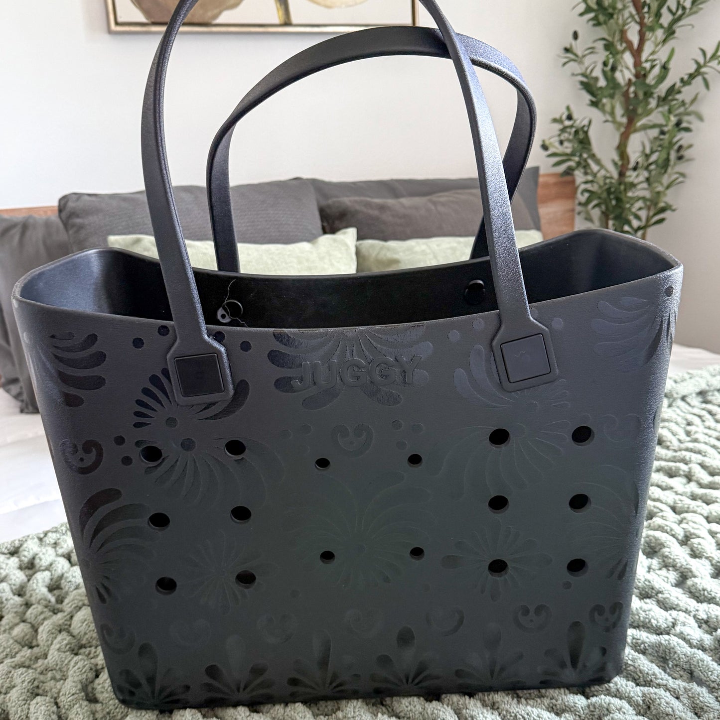 Black Talavera Tote Bag