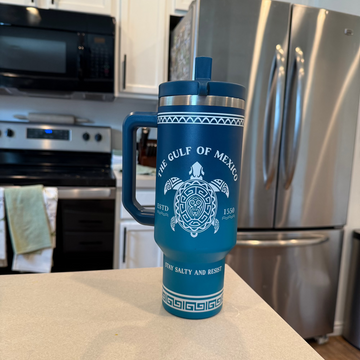 Gulf of Mexico Blue 40oz Tumbler – MexiStuff