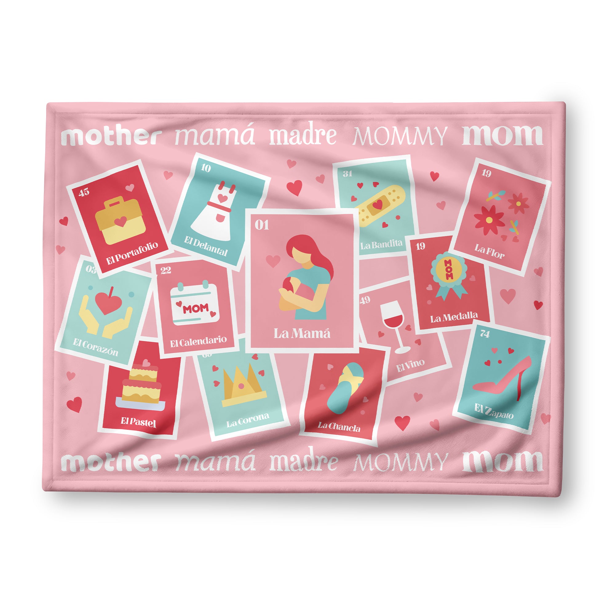 La Mama Loteria Lux Throw Blanket