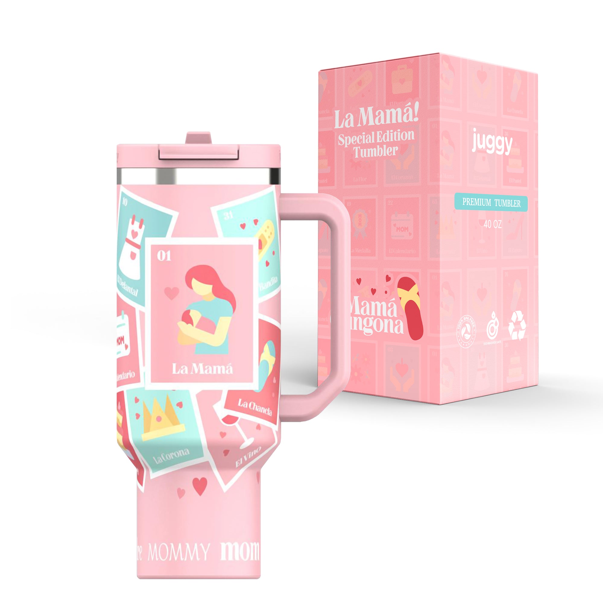 La Mamá 40 oz Stainless Tumbler - Preorder