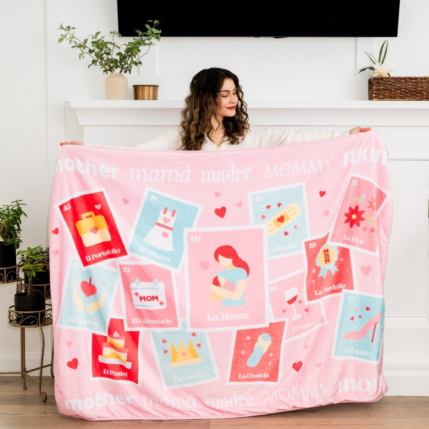 La Mama Loteria Lux Throw Blanket