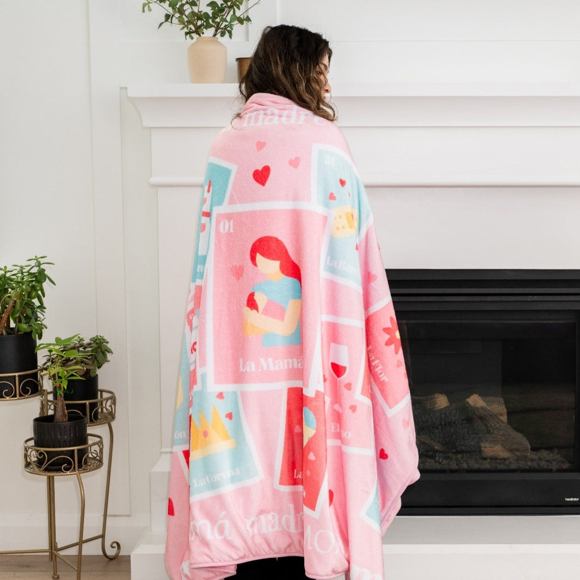 La Mama Loteria Lux Throw Blanket