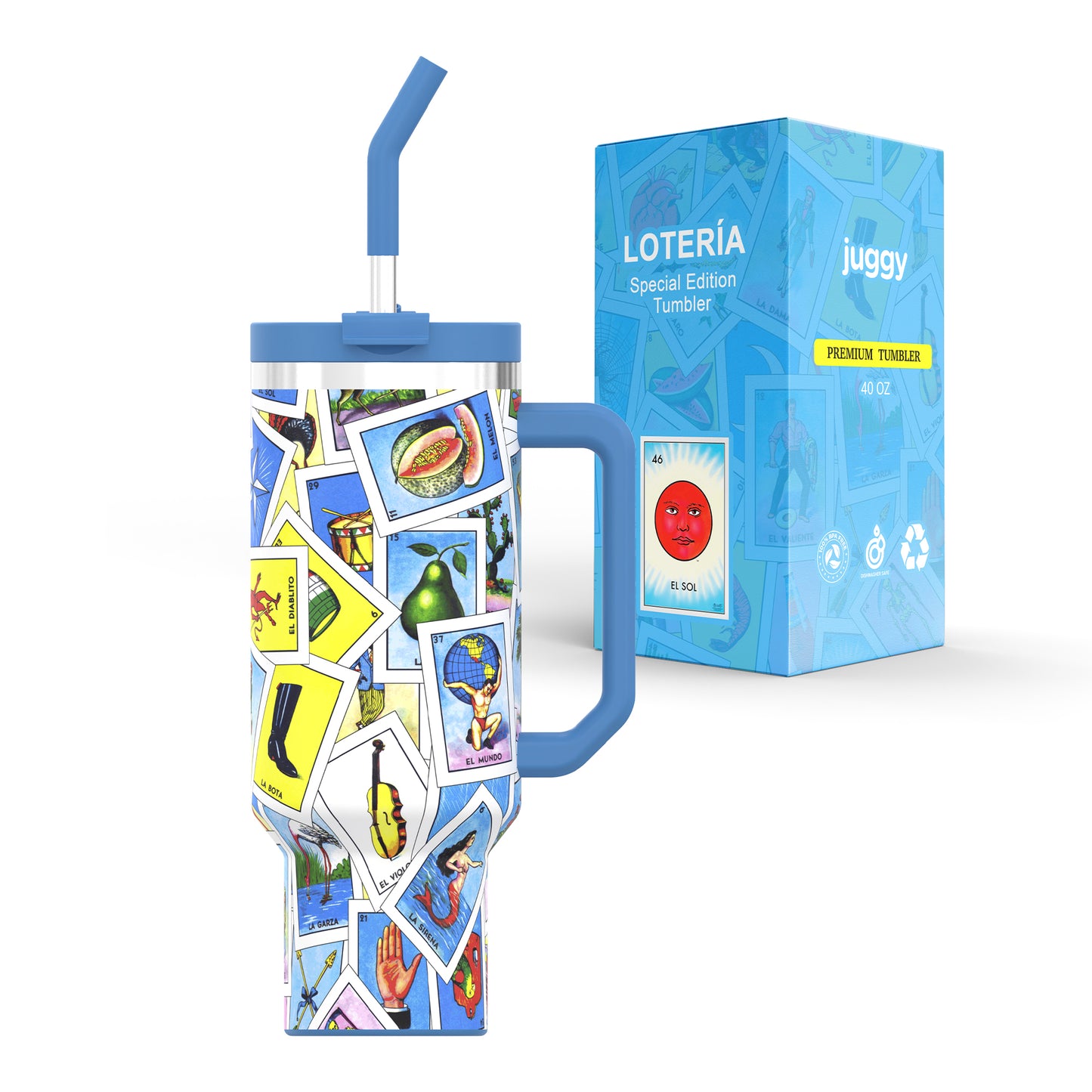 Loteria 40 oz Stainless Tumbler