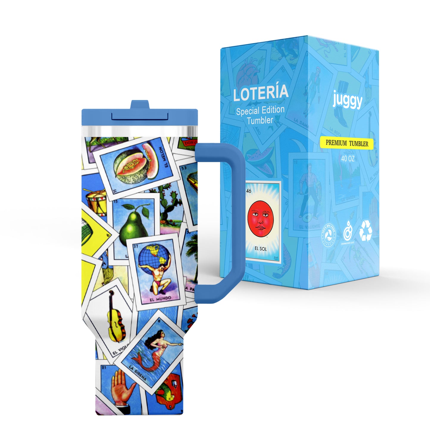 Loteria 40 oz Stainless Tumbler
