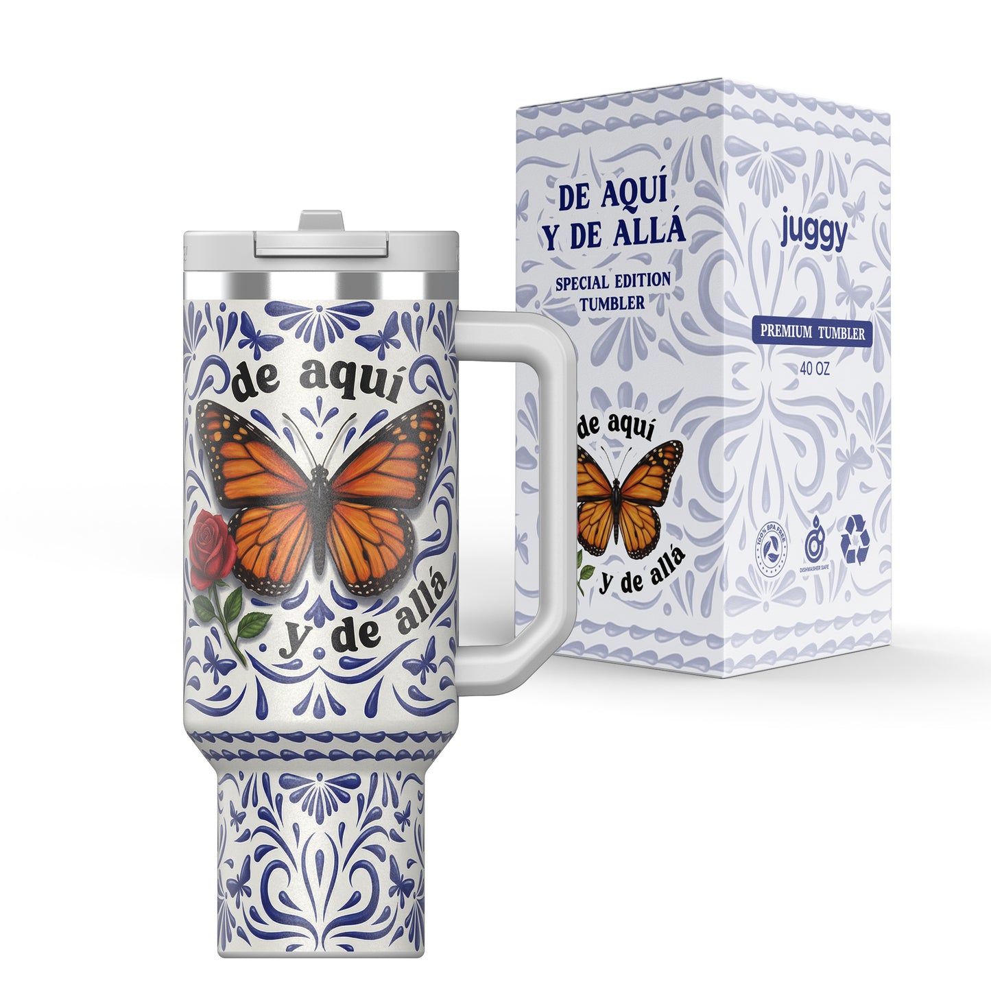 De Aquí y De Allá 40oz Tumbler