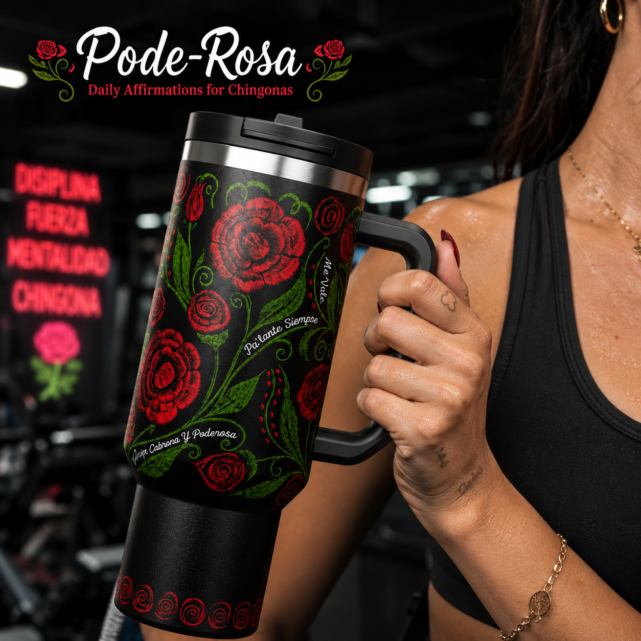 Pode-Rosa Tumbler 40oz