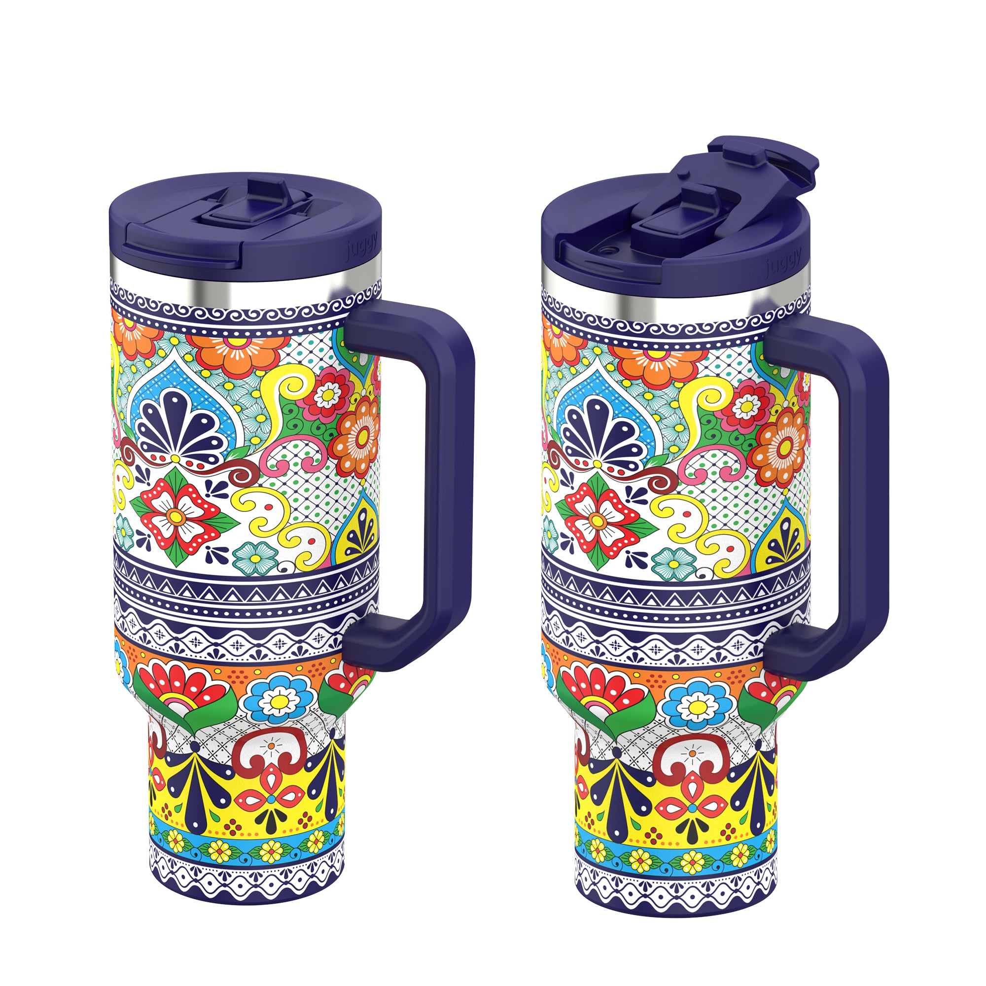 Talavera 40 OZ Stainless DuoLid Tumbler - PREORDER