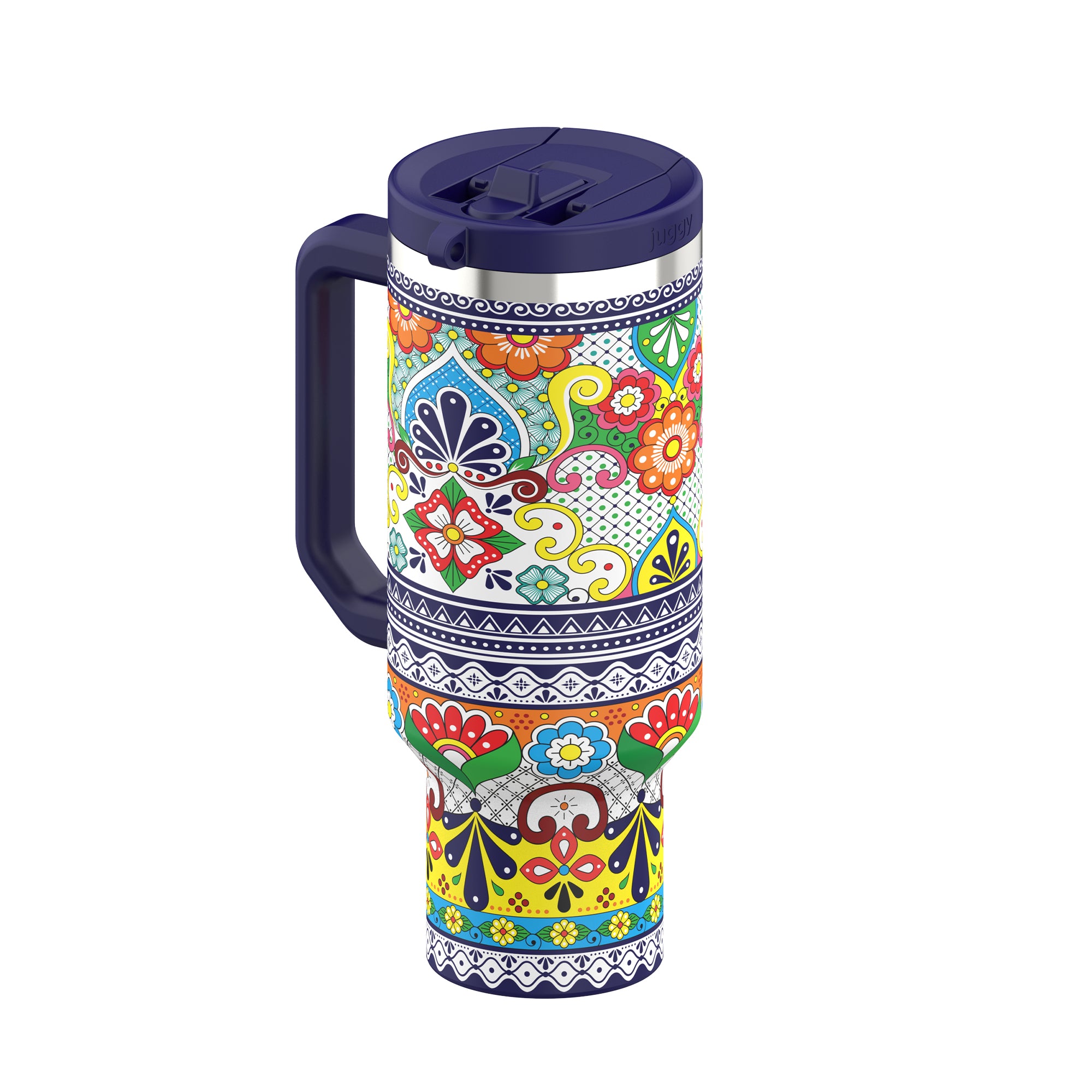 Talavera 40 OZ Stainless DuoLid Tumbler - PREORDER