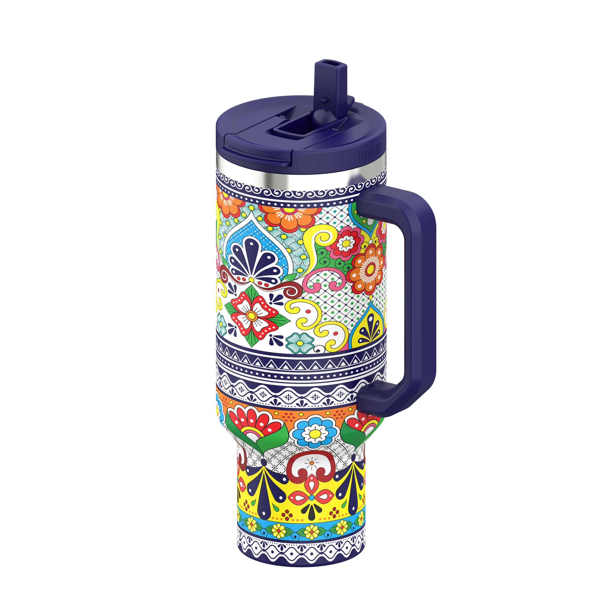 Talavera 40 OZ Stainless DuoLid Tumbler - PREORDER