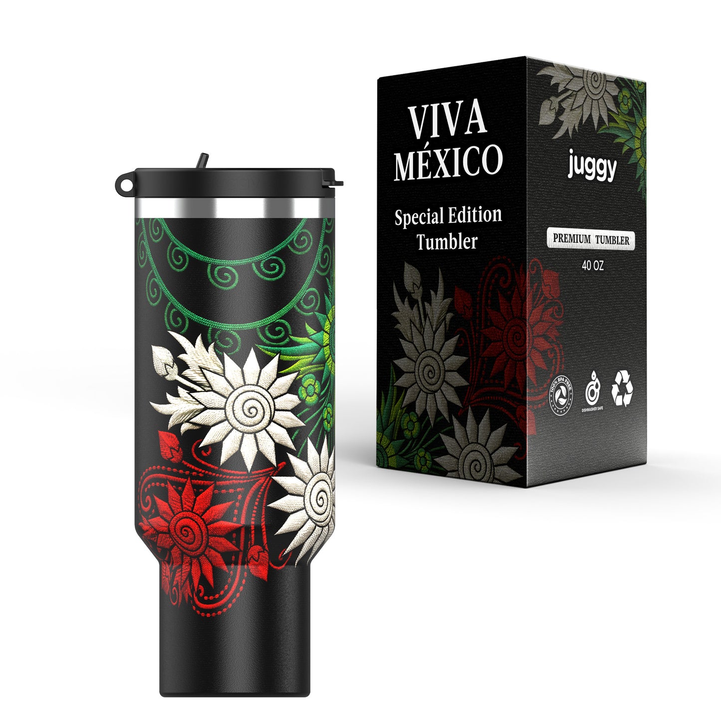 Viva Mexico 40 oz Stainless Tumbler