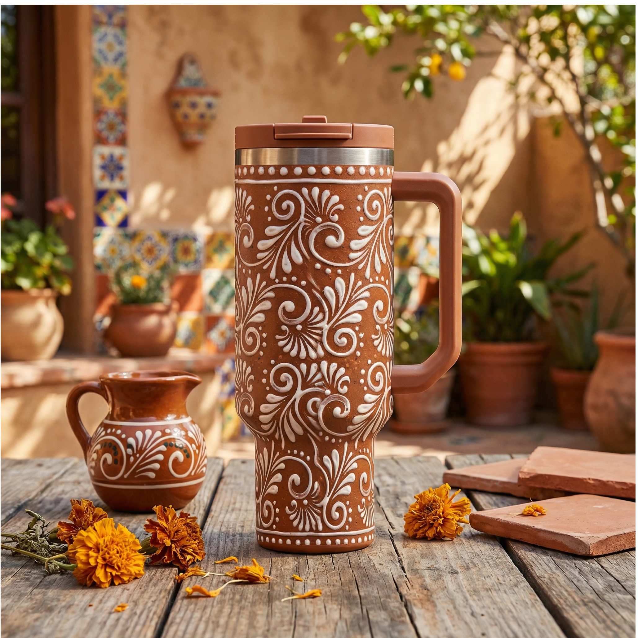 Talavera Cantarito 40oz Tumbler