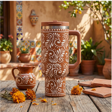 Talavera Cantarito 40oz Tumbler – MexiStuff