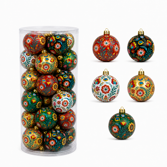 Premium Bordado Navidad Tree Ornaments
