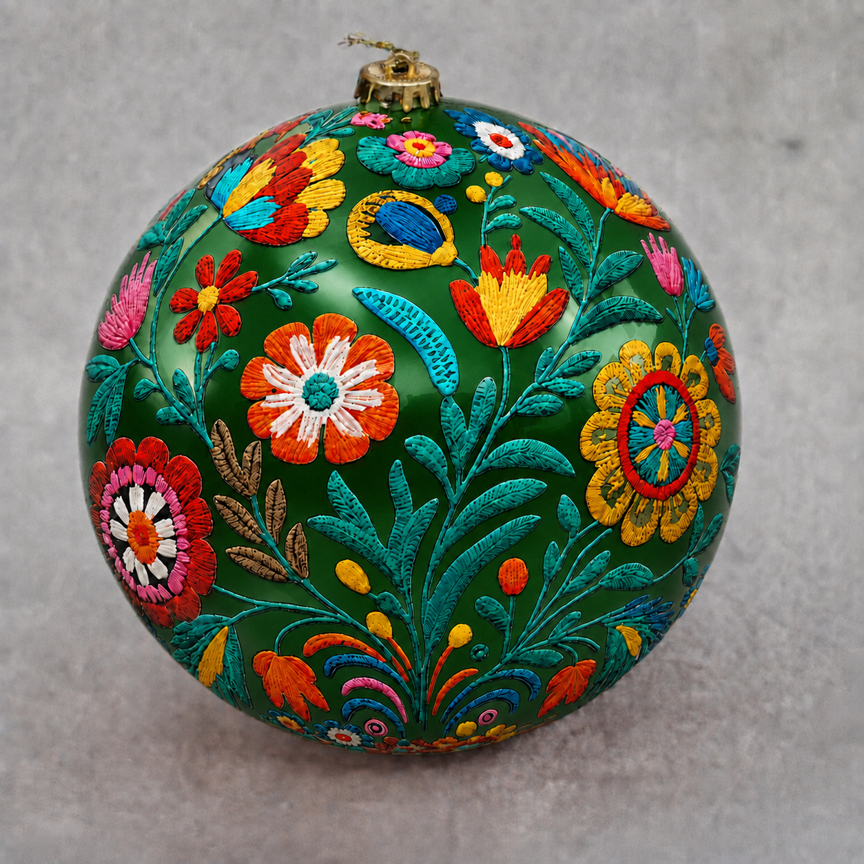 Premium Bordado Navidad Tree Ornaments