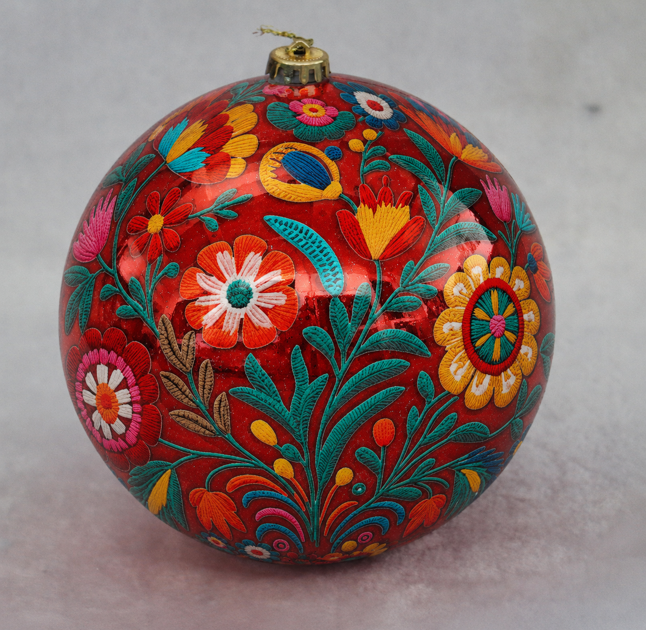 Premium Bordado Navidad Tree Ornaments