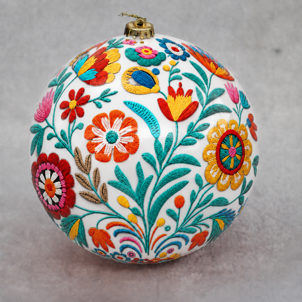 Premium Bordado Navidad Tree Ornaments