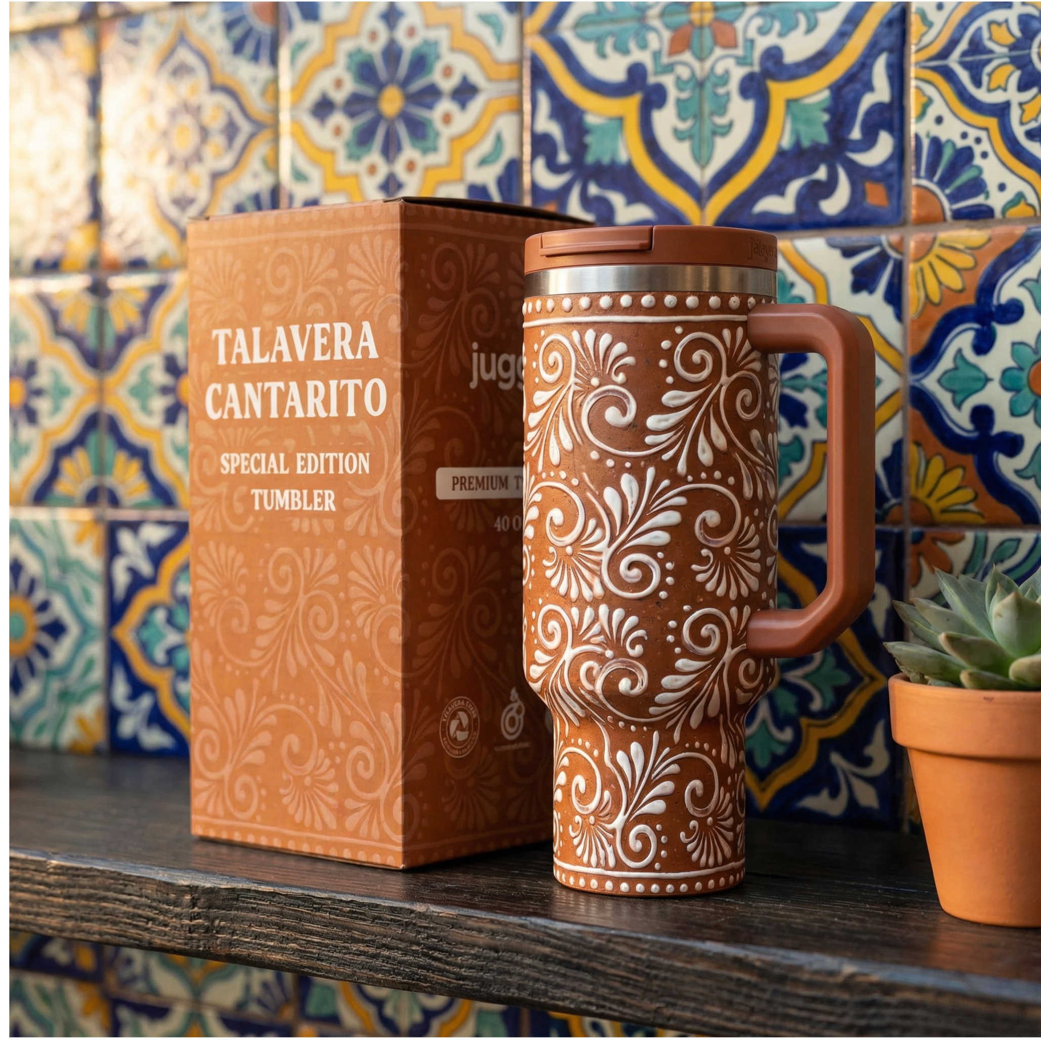 Talavera Cantarito 40oz Tumbler