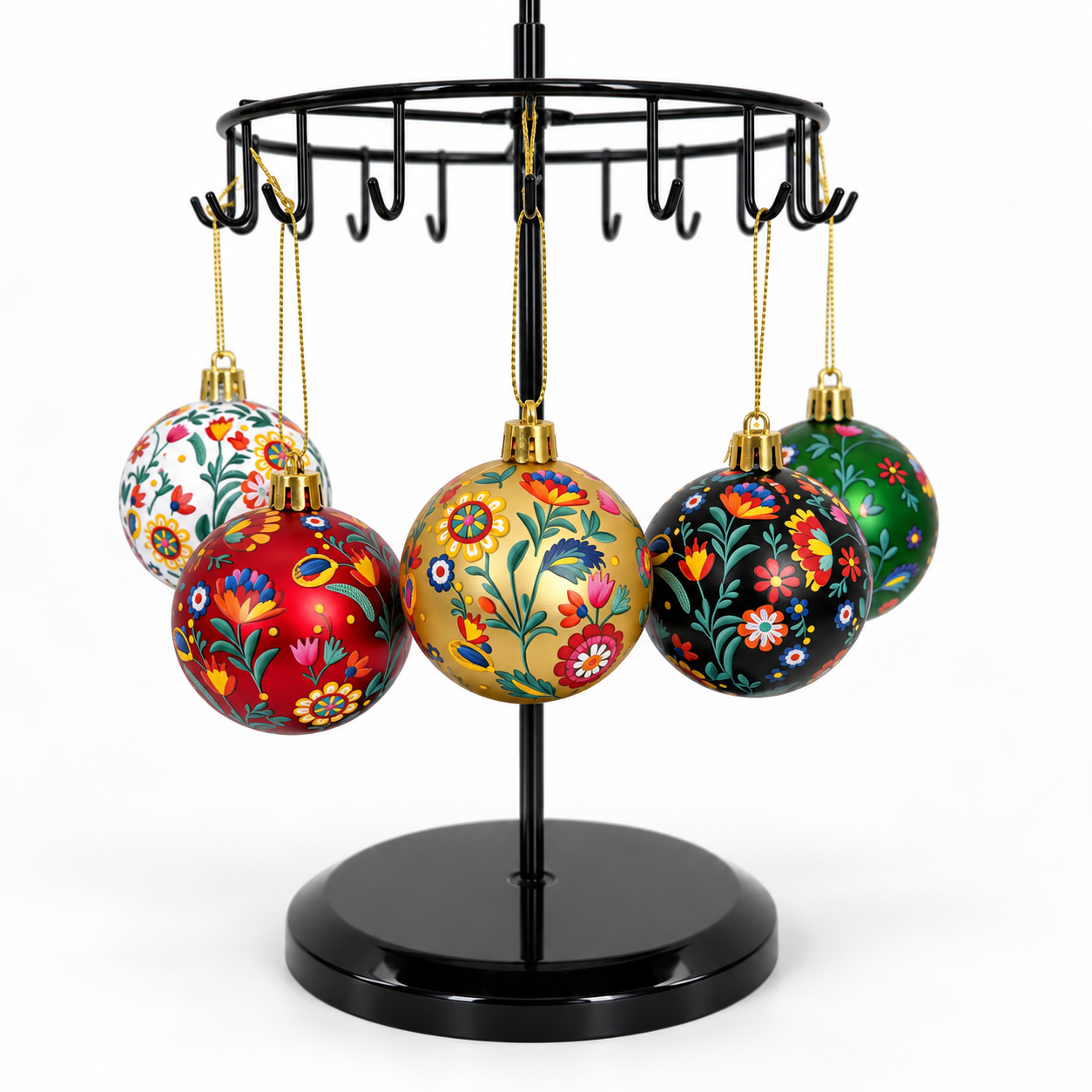 Premium Bordado Navidad Tree Ornaments