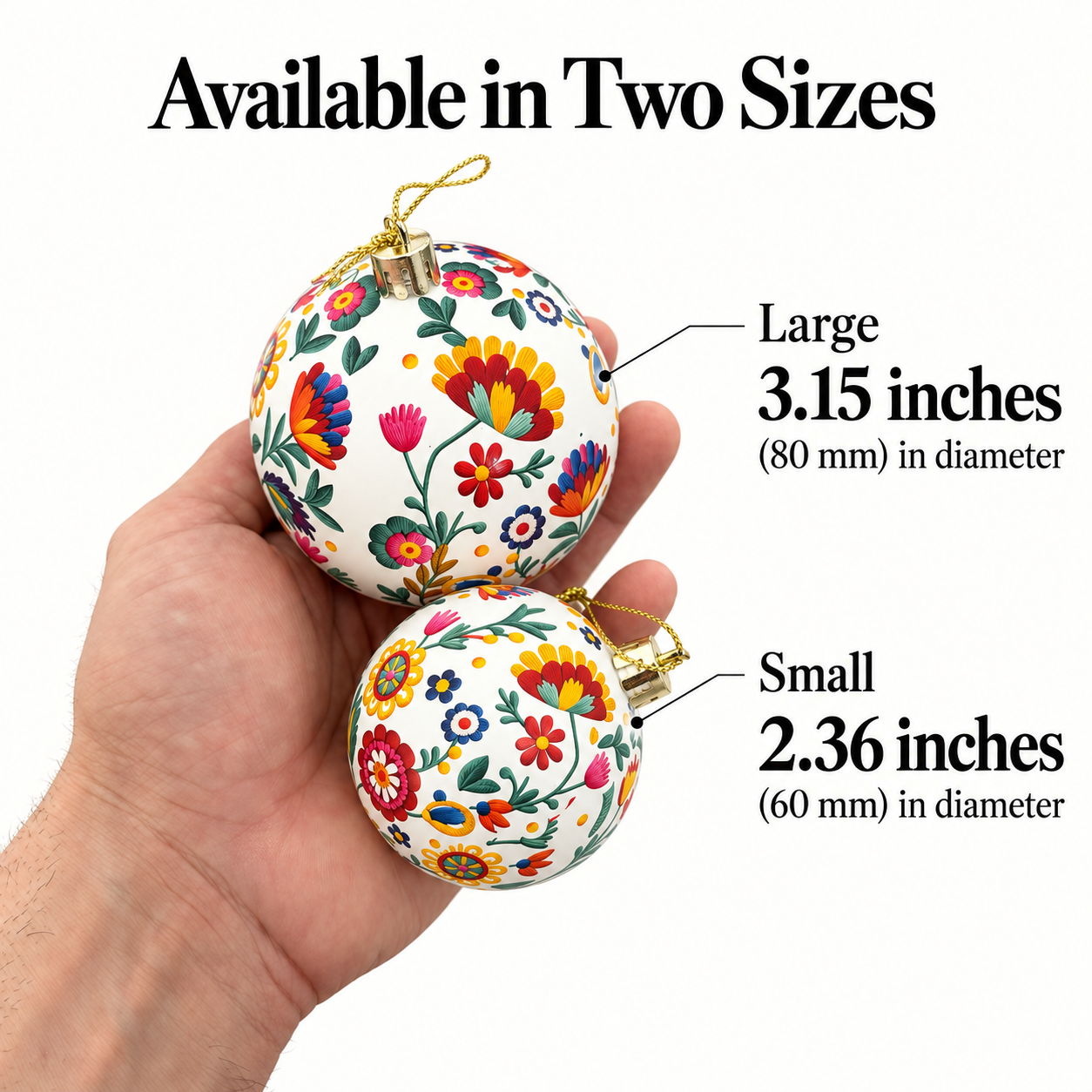 Premium Bordado Navidad Tree Ornaments