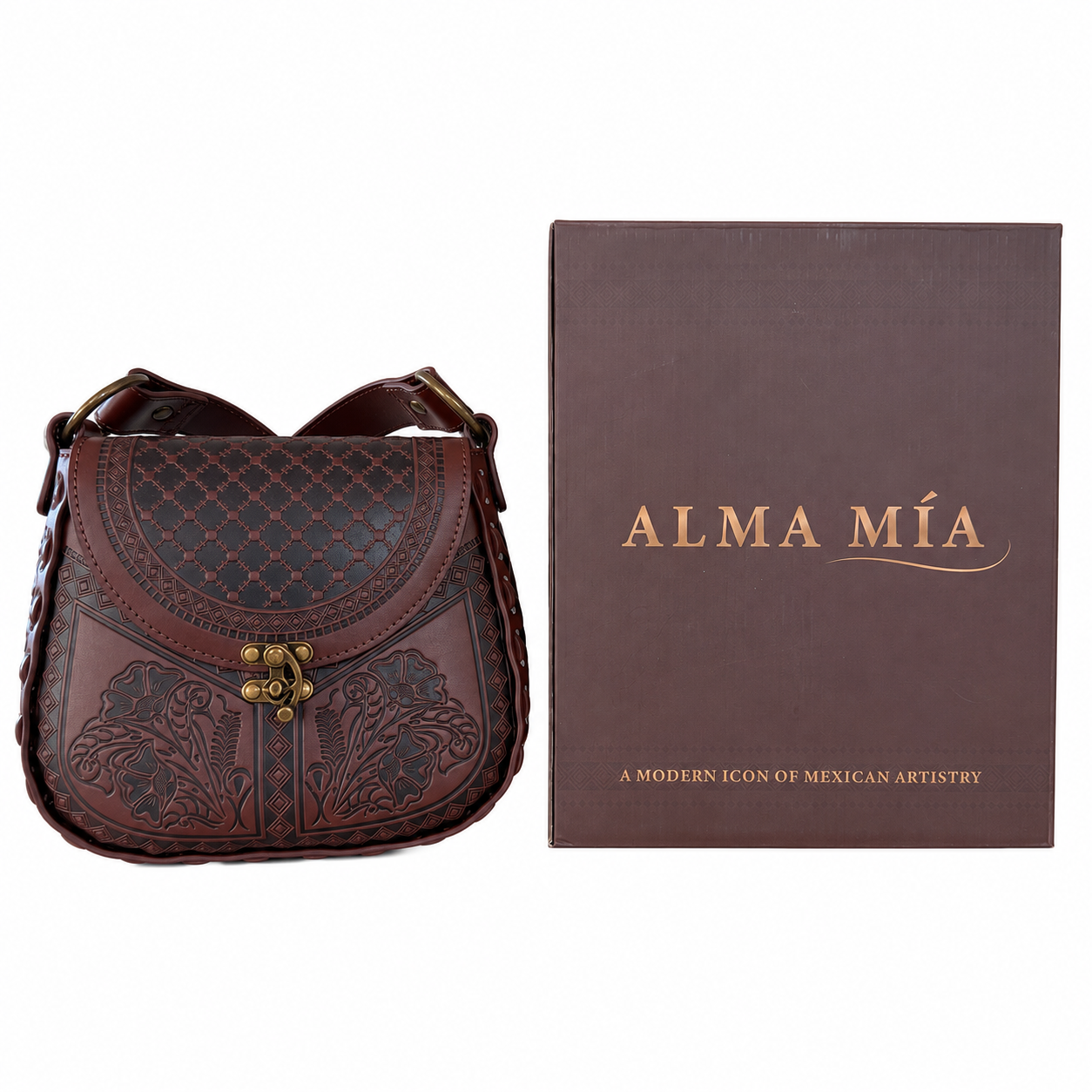 Alma Mia Leather Handbag