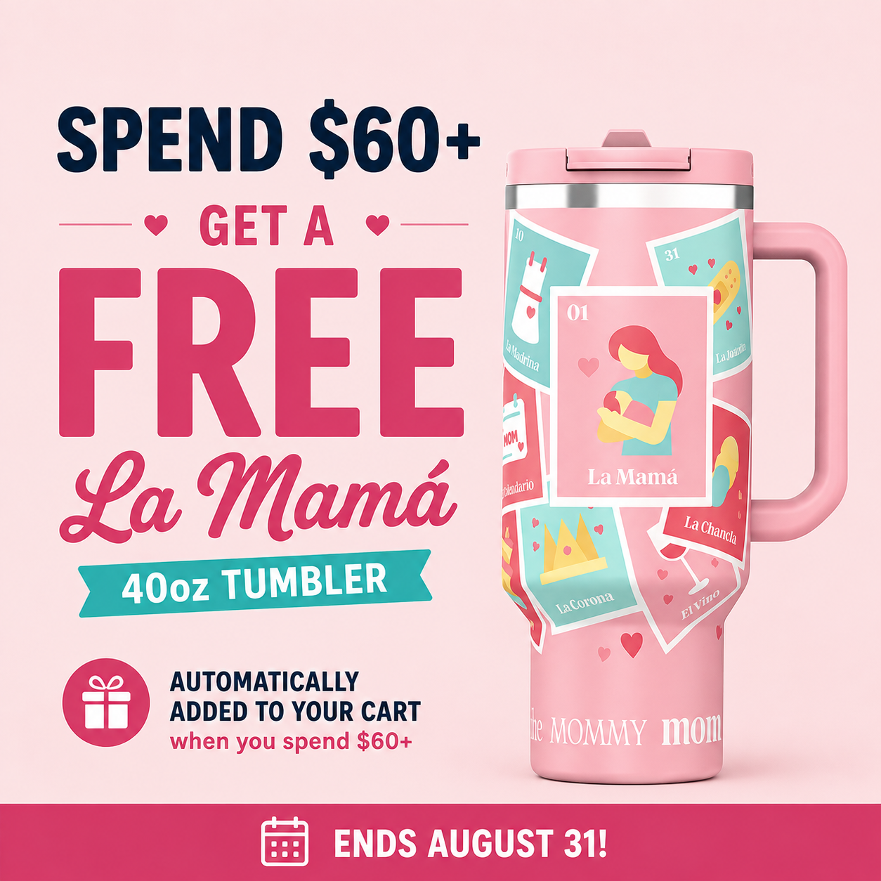La Mamá 40 oz Stainless Tumbler