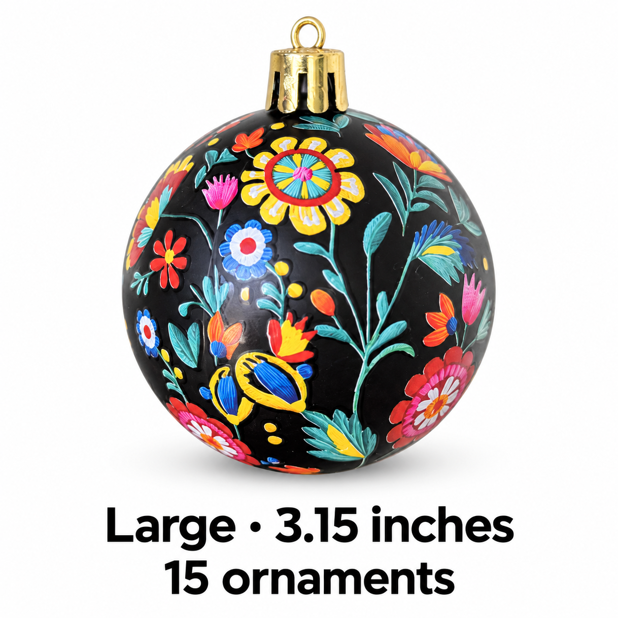 Premium Bordado Navidad Tree Ornaments
