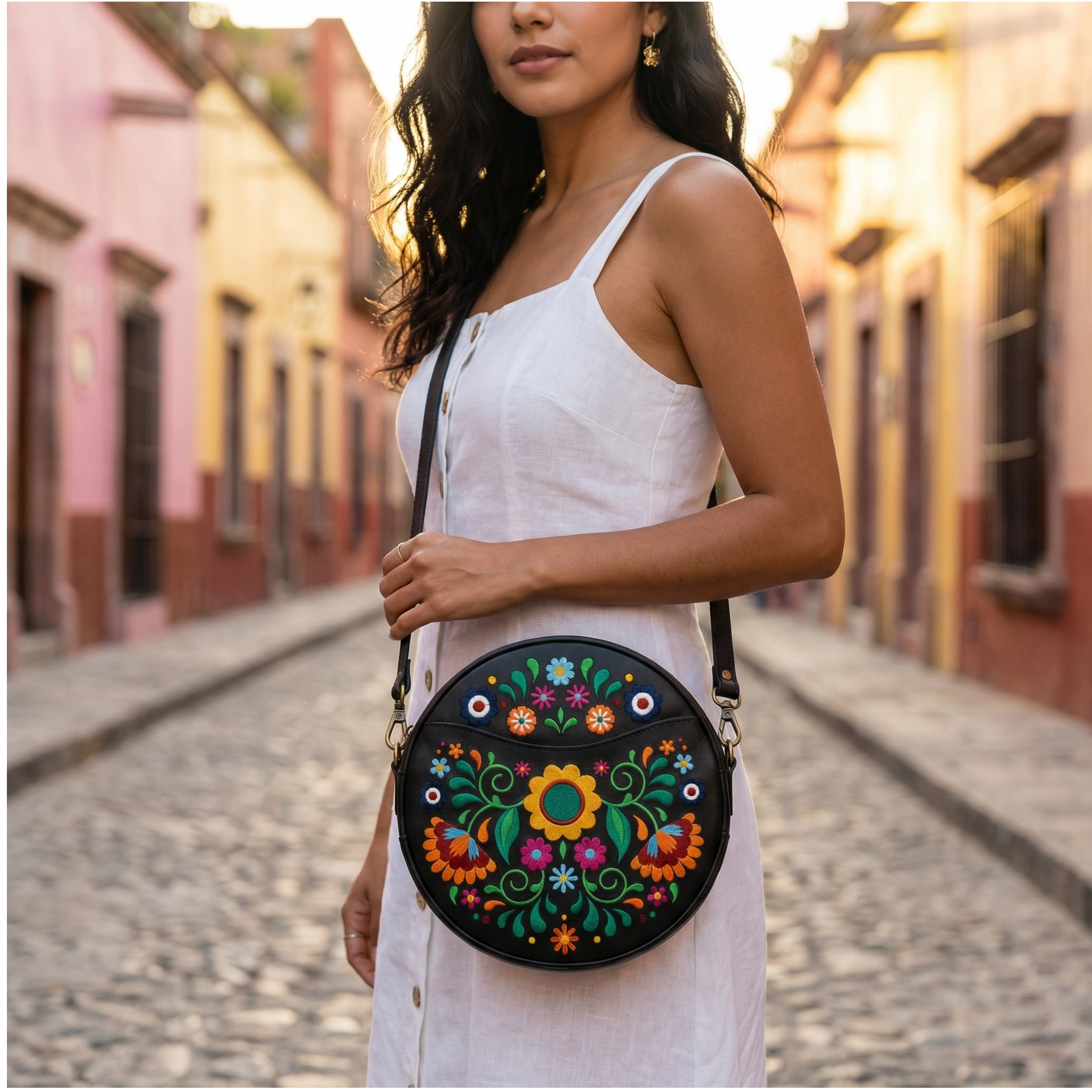 Bordado Circle Bag
