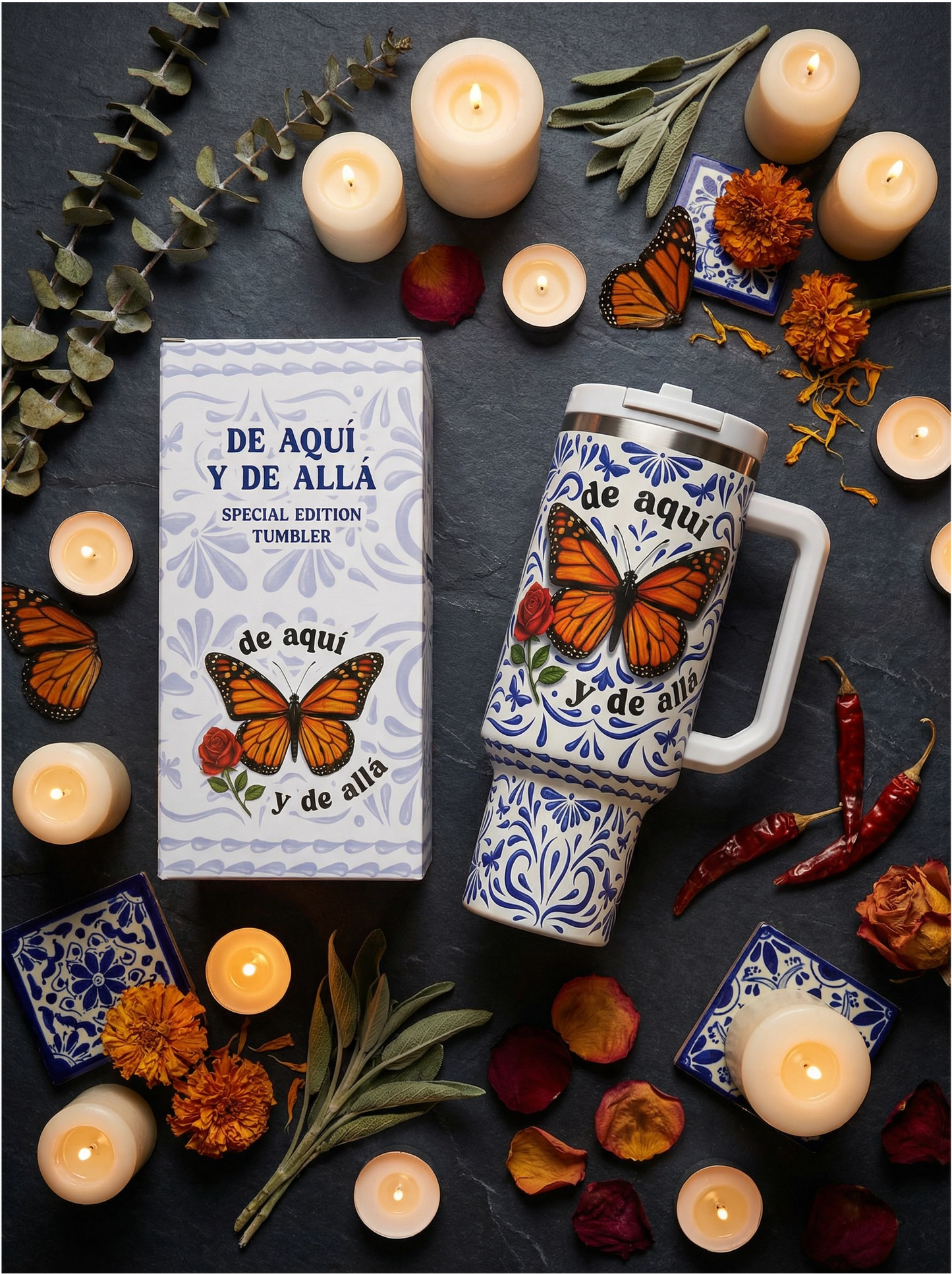 De Aquí y De Allá 40oz Tumbler