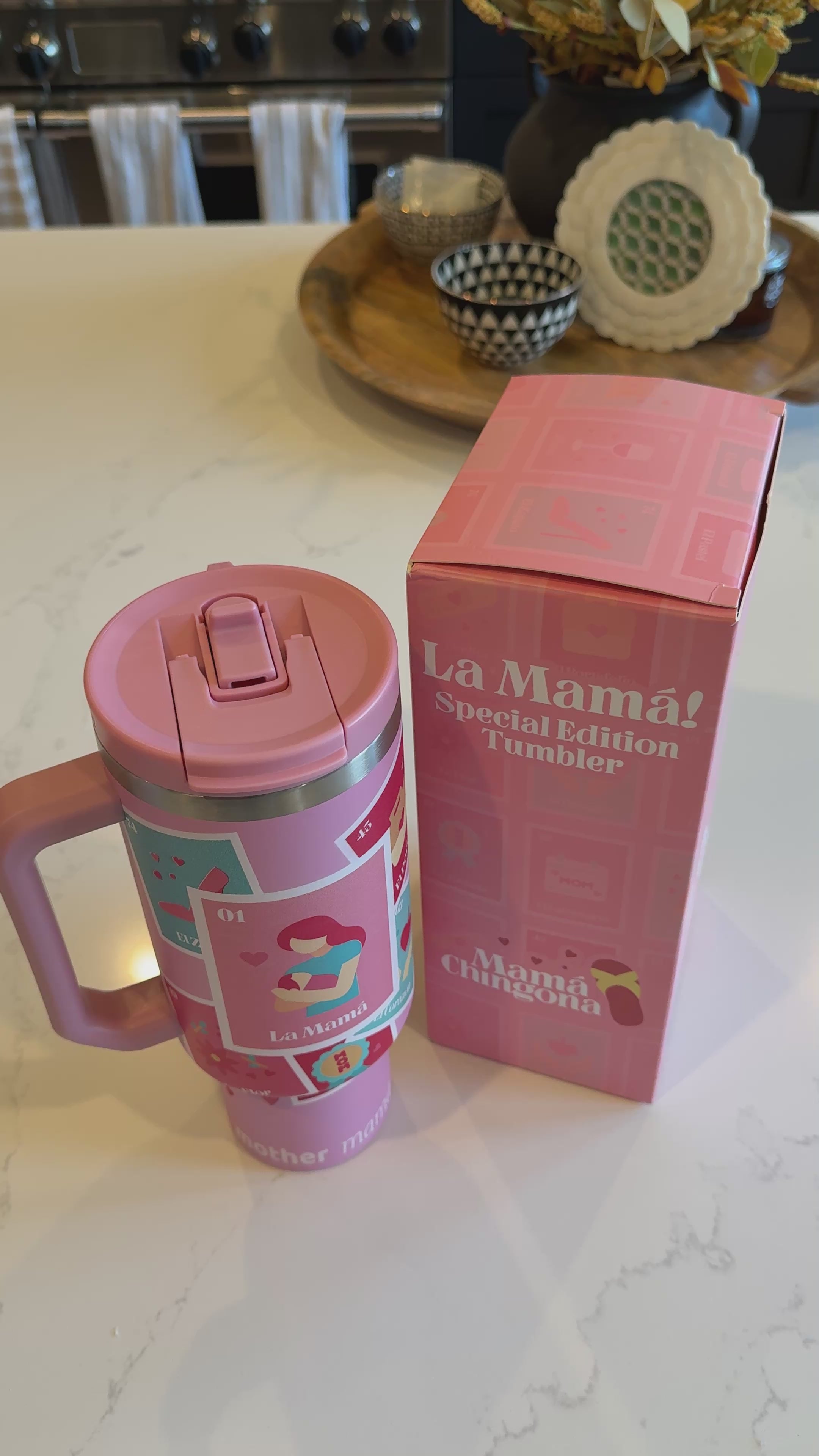 La Mamá 40 oz Stainless Tumbler