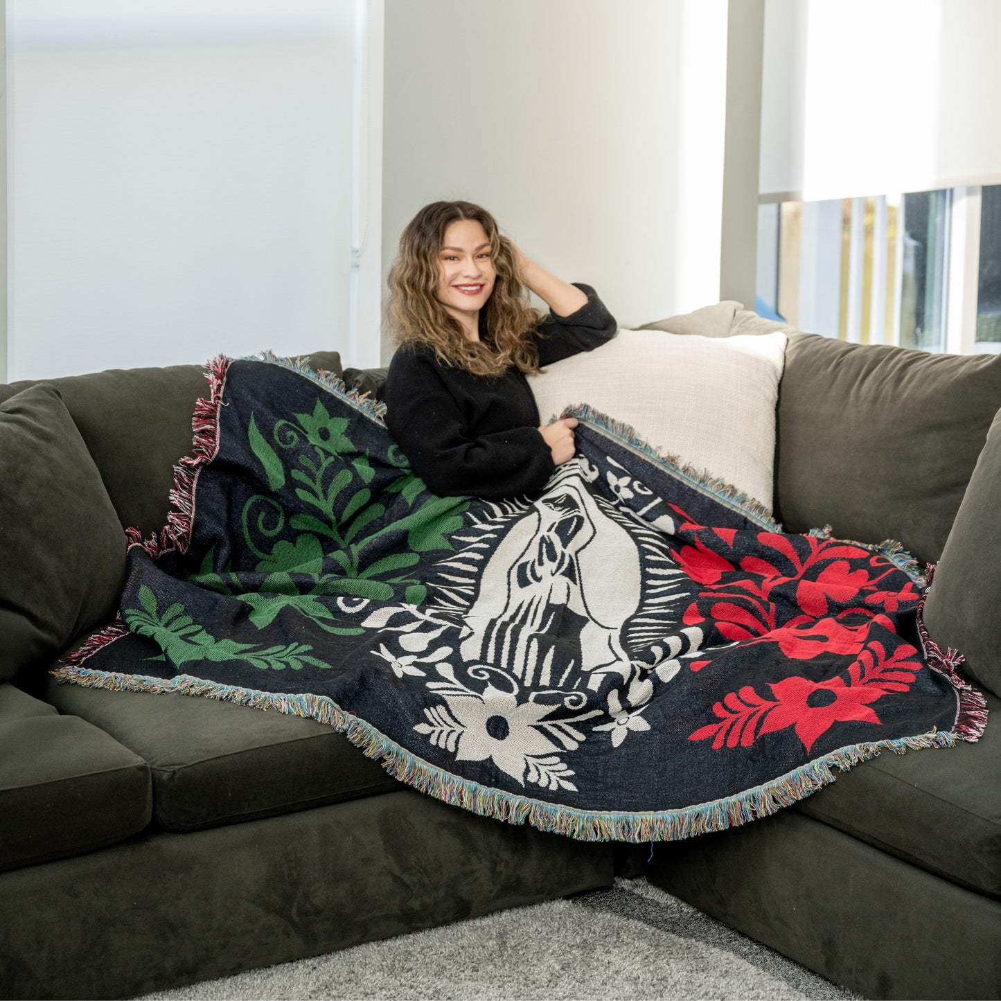 Queen of Mexico Woven Throw Blanket