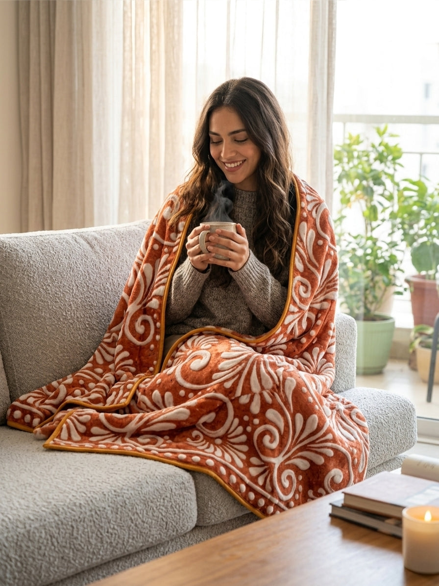 Cantarito Talavera Blanket