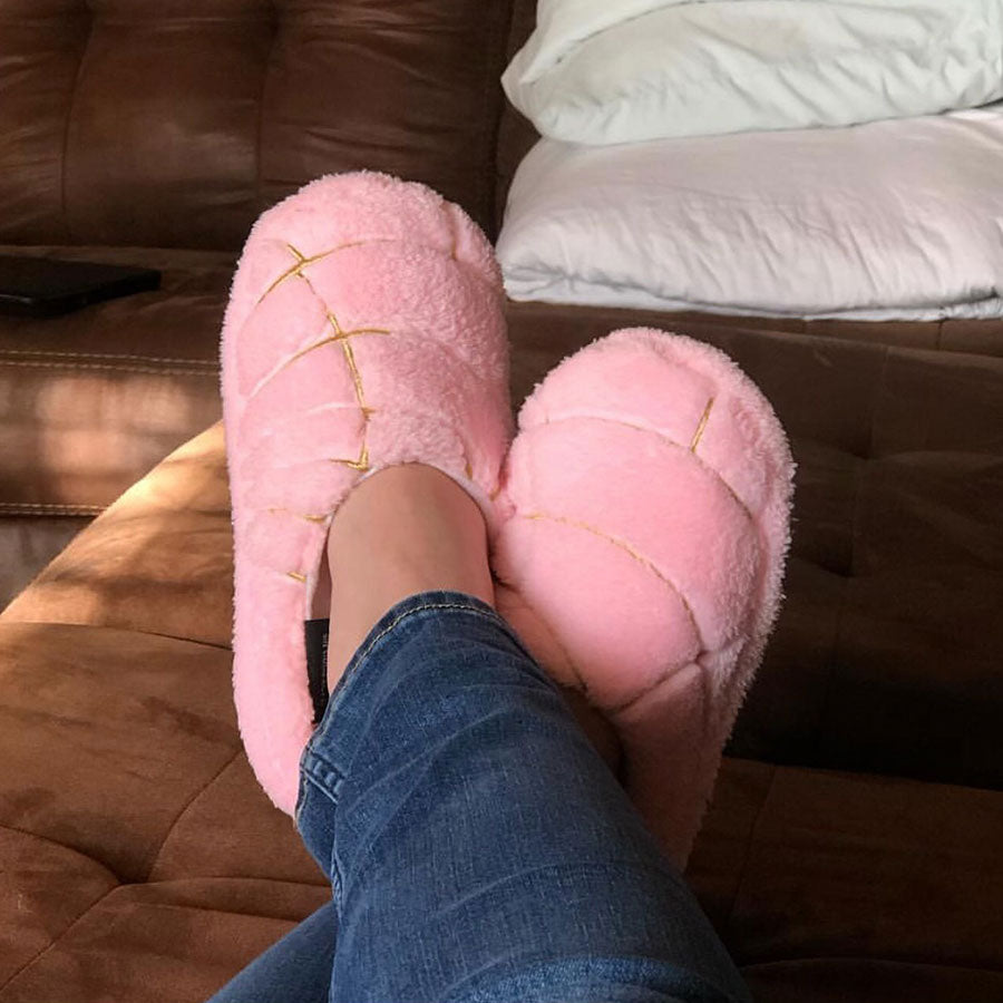 Pink concha slippers new arrivals