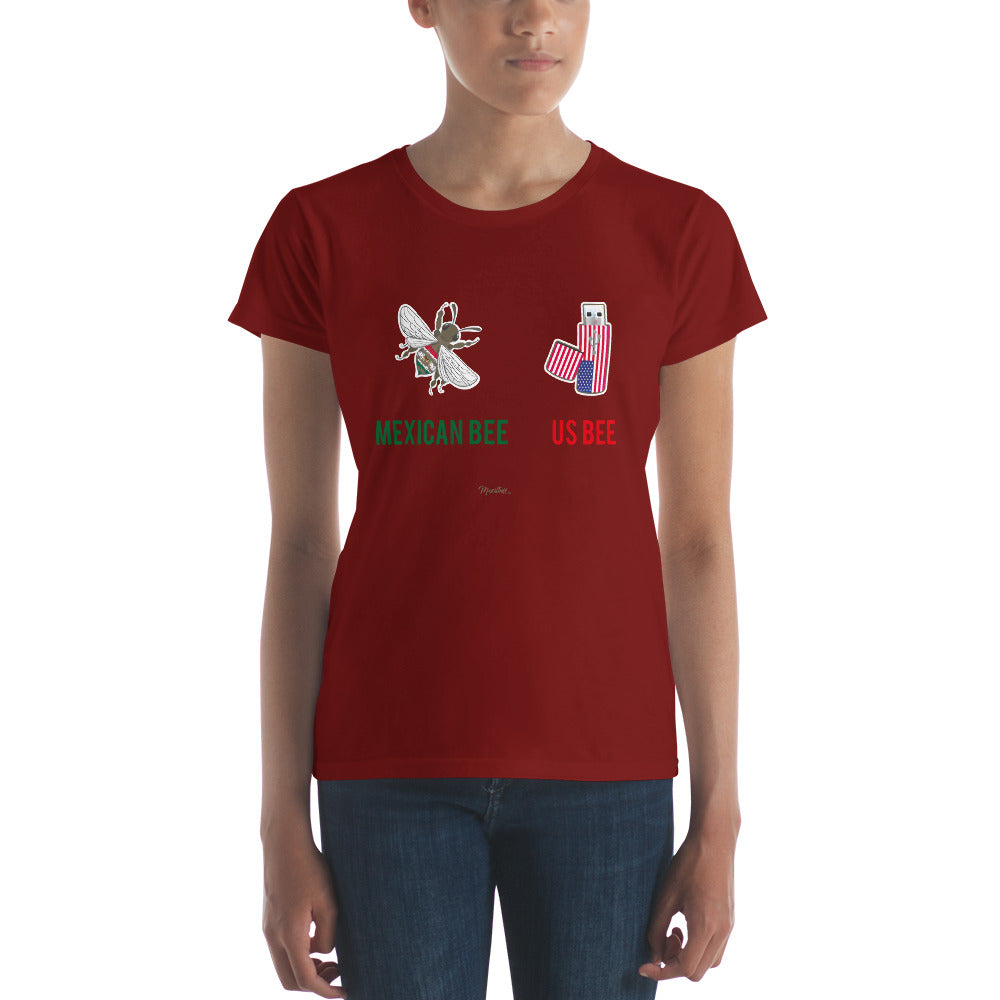 Mexican Bee  US Bee Women's Premium Tee