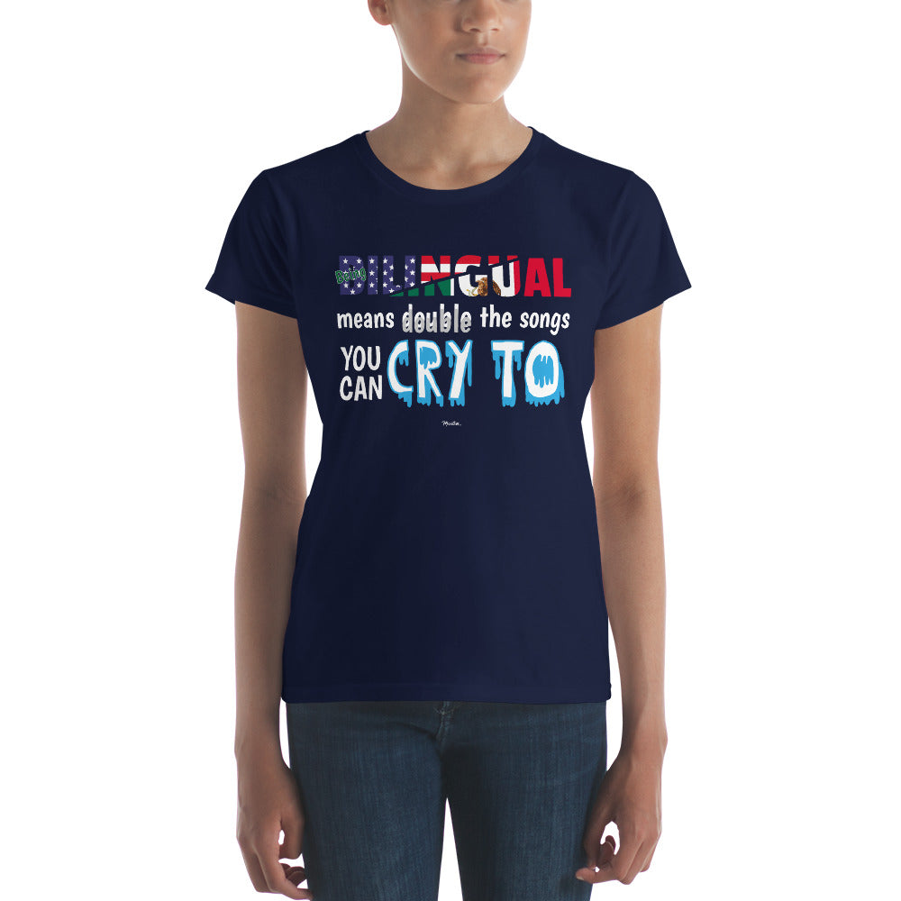 Being Billingual Women's Premium Tee