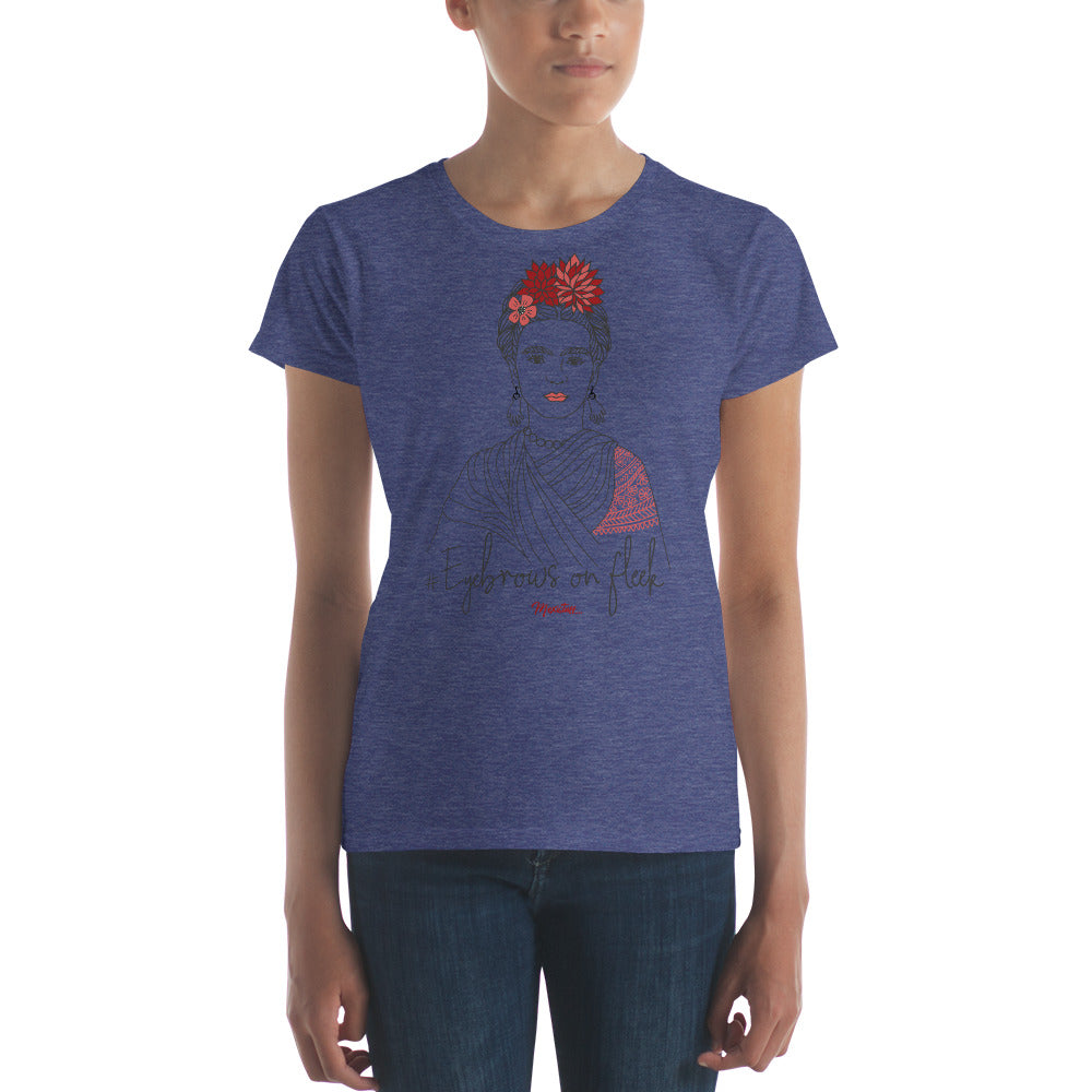 Frida Eyebrows #onfleeck Women's Premium Tee