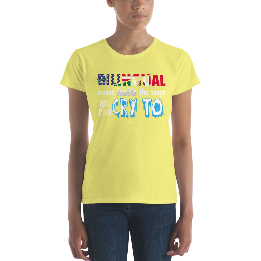 Being Billingual Women's Premium Tee