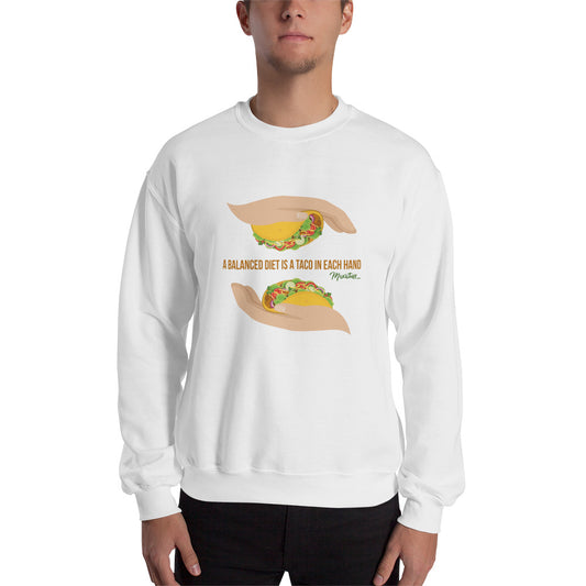 Balanced Taco Diet Sweatshirt