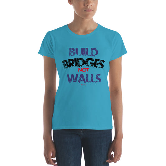 Build Bridges Not Walls Women' Premium Tee