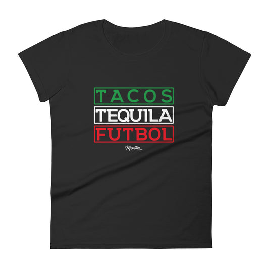 Tacos, Tequila y Futbol Premium Tee